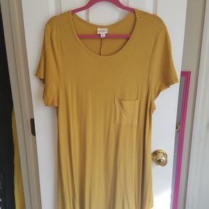 LuLaRoe Large L Mustard Carly